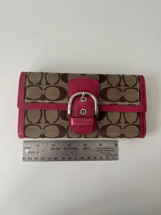 Y2K Coach Soho Signature Long Wallet - Pink - Picture 10 of 10